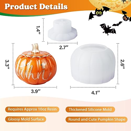 Large Pumpkin Jar Resin Molds