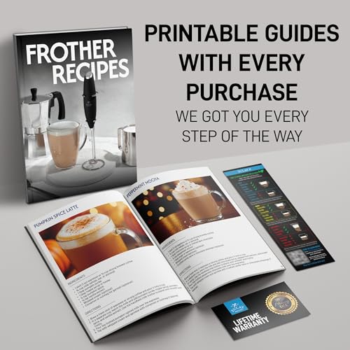 Powerful Frother Wand AA Batteries Included