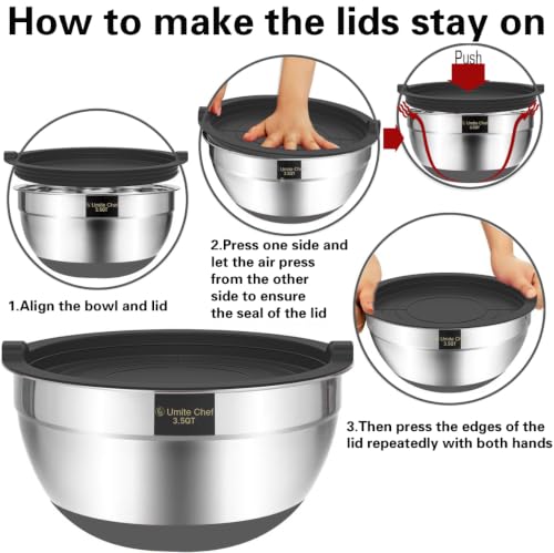 Mixing Bowls with Airtight Lids