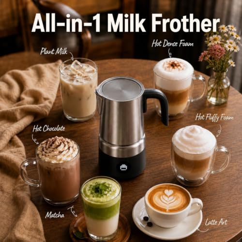 Electric Milk Frother and Steamer