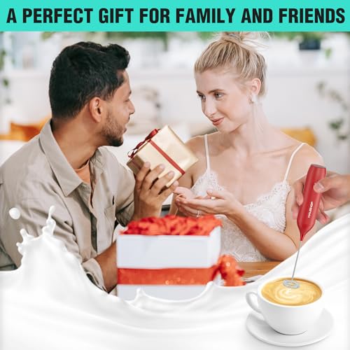 Handheld Rechargeable Milk Frother Wand with Stand