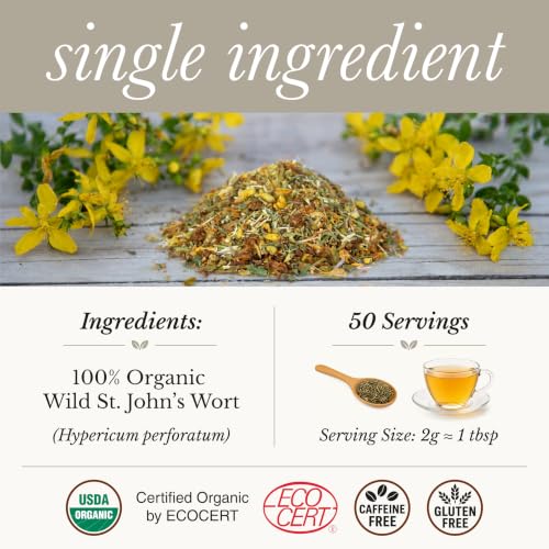 Organic St Johns Wort Tea (50 Count)