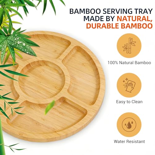 Bamboo Serving Tray 2 Pack (2 Count)