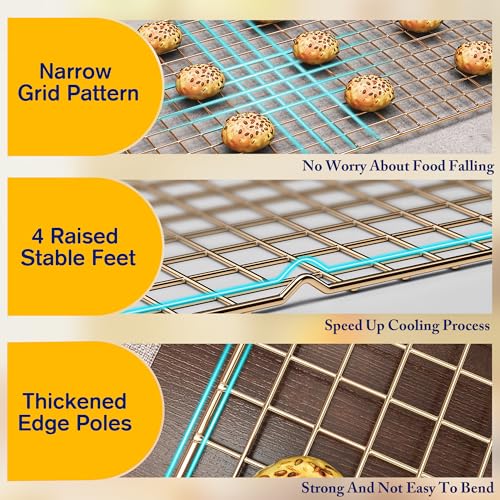 2PCS Cooling Racks for Cooking and Baking