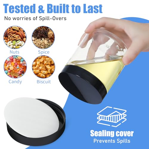 Plastic Jars with Lids (16 Count)