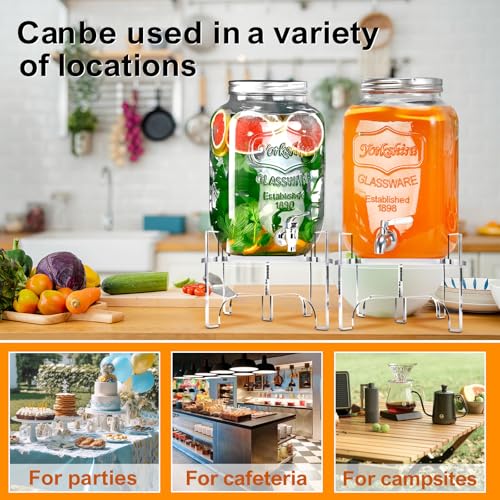 Acrylic Glass Drink Dispenser Stand