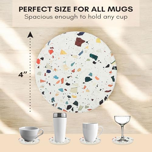 Terrazzo Coasters Set of 6 (6 Count)
