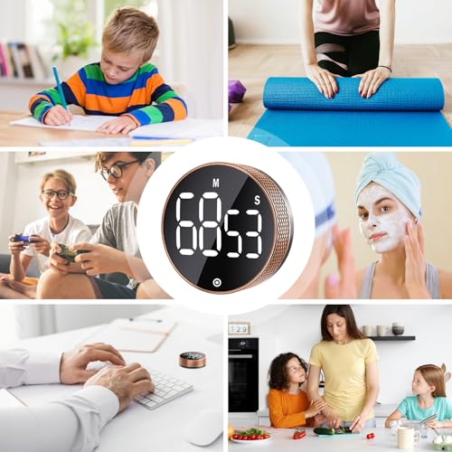 BlueSnail Kitchen Timer with LED Digital Display Smart Efficana for Home Classroom Gym Office