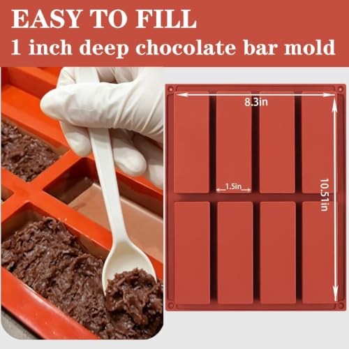 Chocolate Silicone Molds For Baking (16 Count)