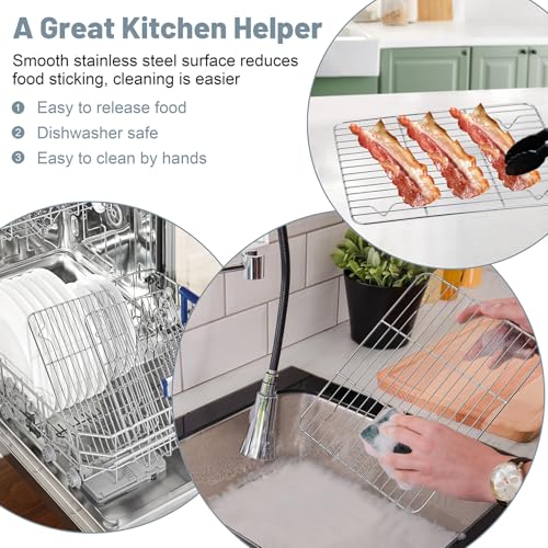 Cooling Rack 9.75” x 7.5” Stainless Steel Wire Baking Rack