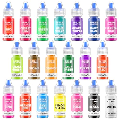 Gel Food Coloring Cake Decorating Set (5 Fl Oz)