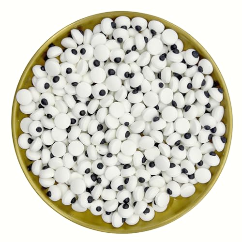10mm Small Eyes Sprinkles Halloween Edible Eyes Cake Decoration Cupcake Toppers Cookie Decorating Perfect for Cakes (3 Ounce)
