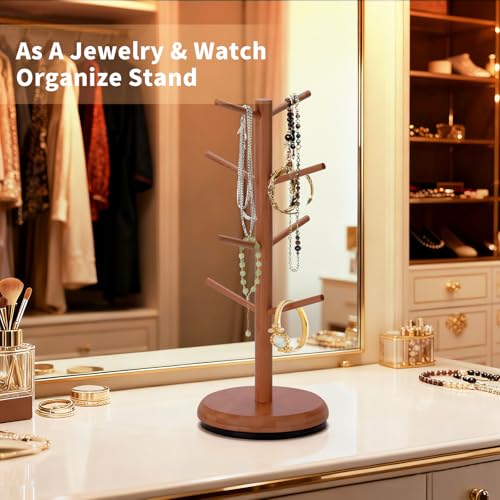 Mug Holder 360° Rotating Mug Tree Holds 8 Coffee Cups