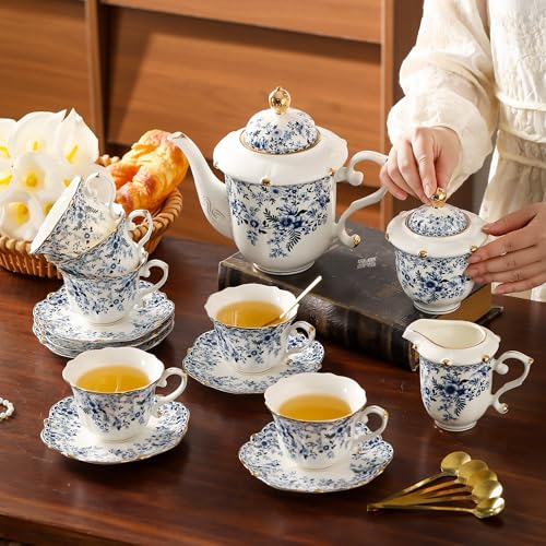 Country Roses Porcelain Tea Set