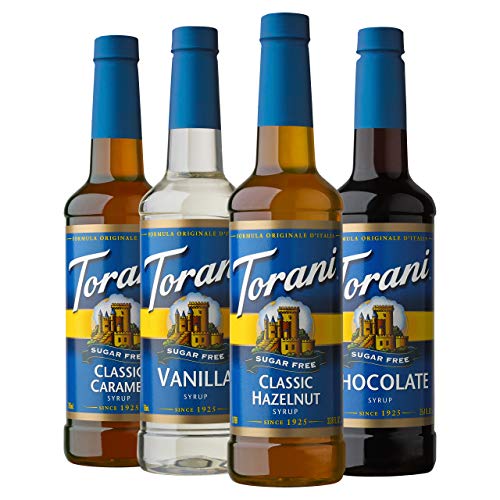 Sugar Free Flavored Drink Syrup Café Variety Pack (101.6 Fl Oz)