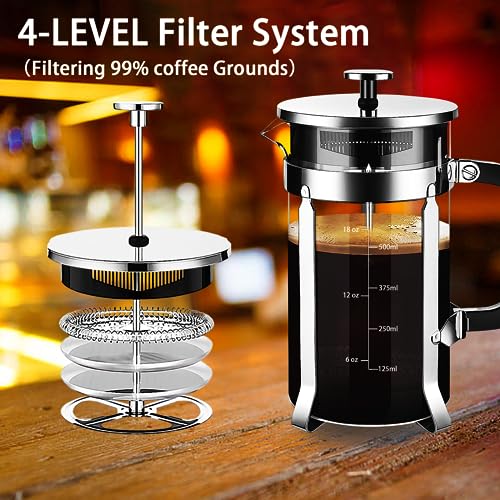 French Press Coffee Maker 304 Stainless Steel Coffee Press