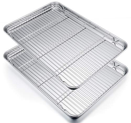 19.6 Inch Baking Sheet with Rack Set