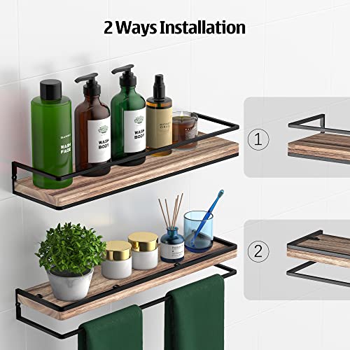 Floating Shelves Wall Mounted Set of 2 (2 Count)