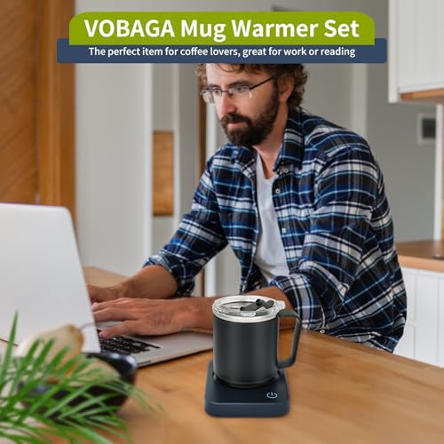 Coffee Mug Warmer Set with Auto Shut Off