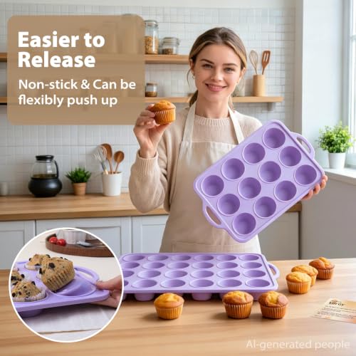 Silicone Muffin Pan Set (2 Count)