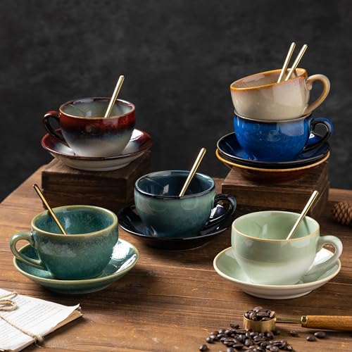 Porcelain Coffee Cup with Saucer Spoon