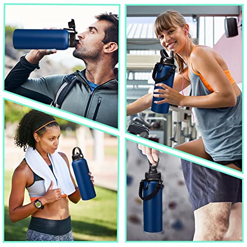 Water Bottle Insulated 40oz with Straw (9 Count)