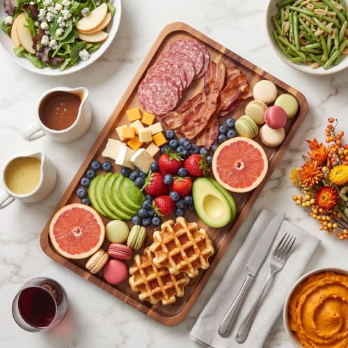 Large Wooden Tray and Platter