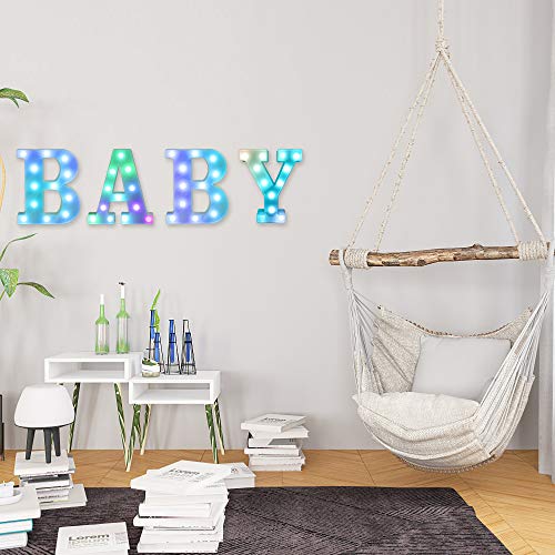 Colorful LED Letter Lights with Remote
