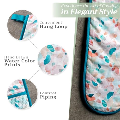 Double Oven Mitts 100% Cotton Double Oven Glove