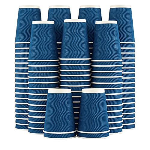 Coffee Cups 12 oz 120 Pack Disposable Paper Coffee Cups Insulated (120 Count)