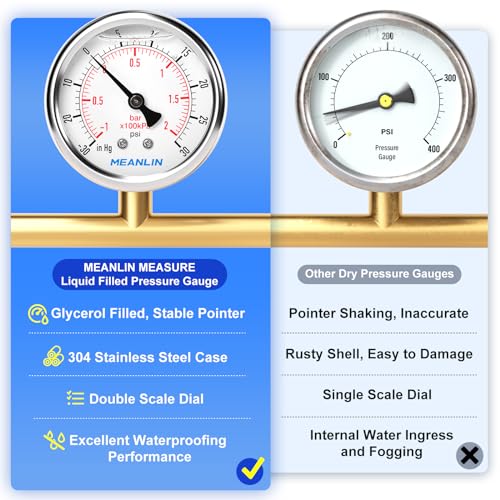 30inHG~30Psi Stainless Steel 1