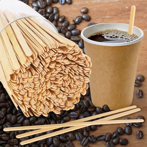 1000PCS 5.5 IN Wooden Coffee Stirrers