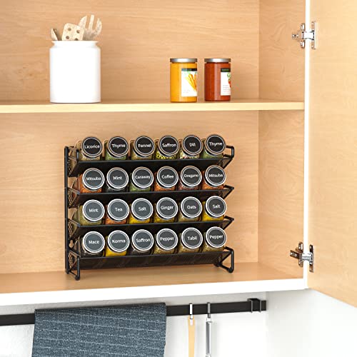 Spice Rack Organizer with 24 Spice Jars (24 Count)