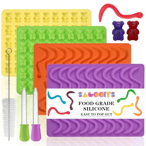 Gummy Bear and Worm Mold Silicone