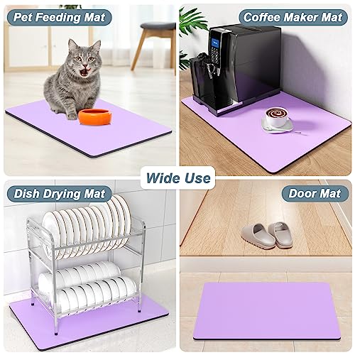 Coffee Mat 12" x 19" Coffee Bar Mats for Espresso Machine Station Accessories and Organizer