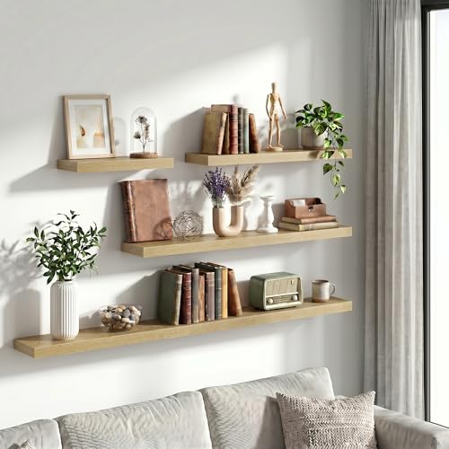 30 Inch Floating Shelves Wall Mounted for Display (2 Count)