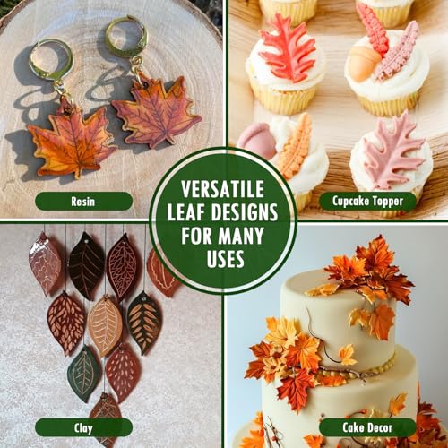 Leaf Fondant Silicone Mold Small Maple Shapes