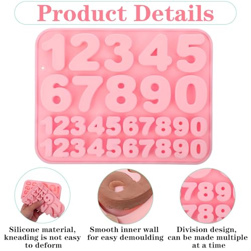 Silicone Number Molds (30 Count)