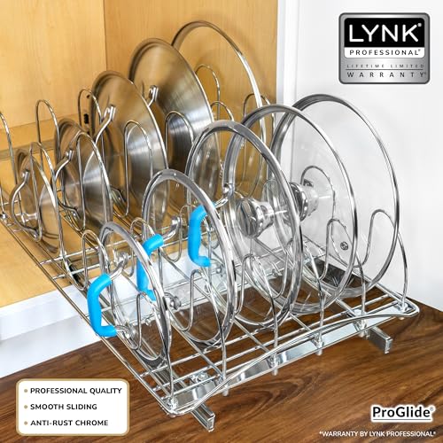 Pull Out Pot and Pan Lid Organizer Inside Cabinet