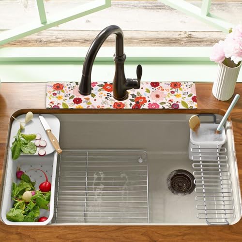 19.5" x 12" Dish Drying Mat & 24" x 5.5" Sink Splash Guard