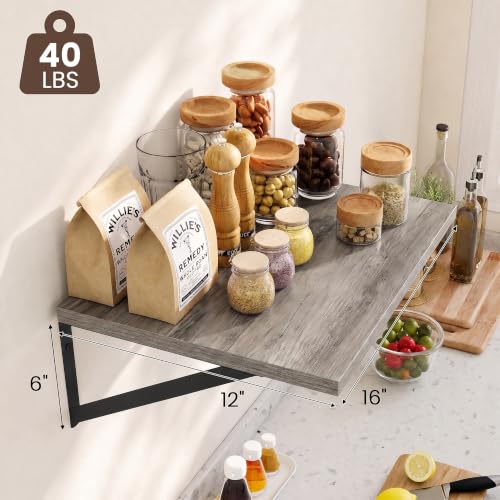 Wall Mounted Floating Shelves Set of 2 (2 Count)