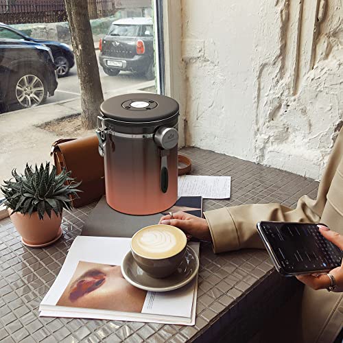 38OZ Coffee Canister for ground coffee with Date Tracker