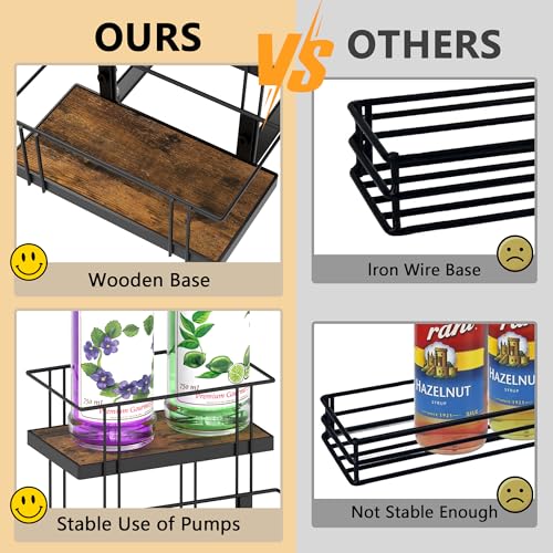 Coffee Syrup Rack Organizer