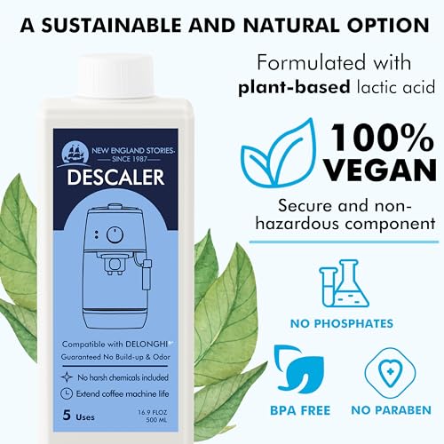 10 Uses DeLonghi Compatible Descaling Solution (33.8 Fl Oz)