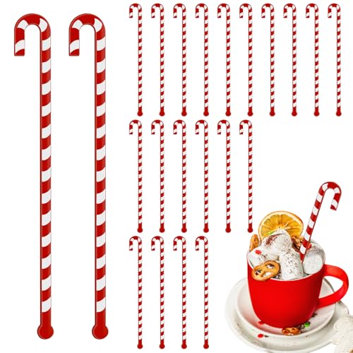 30Pcs Christmas Drink Stirrer Candy Cane Stir Stick (30 Count)