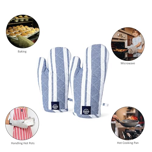 Oven Mitts Heat Resistant Kitchen Gloves (2 Count)