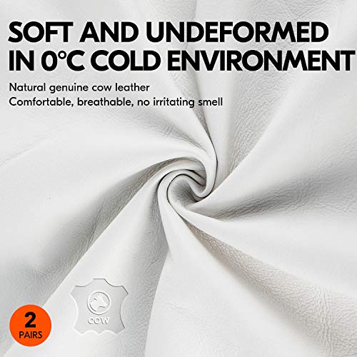 32℉ Lined Full Leather Winter Gloves (2 Count)