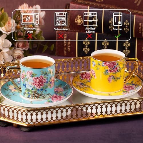 Tea Cup and Saucer (2 Count)