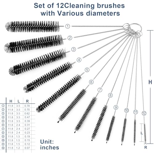 Straw Cleaner Brush Set (12 Count)