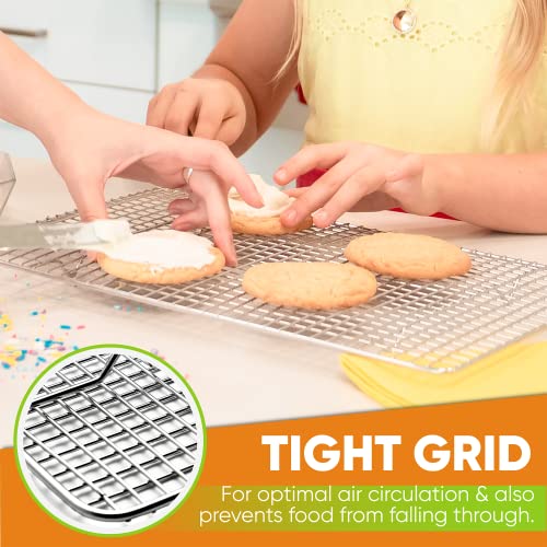 10" x 15" Stainless Steel Cooling Rack for Baking (2 Count)